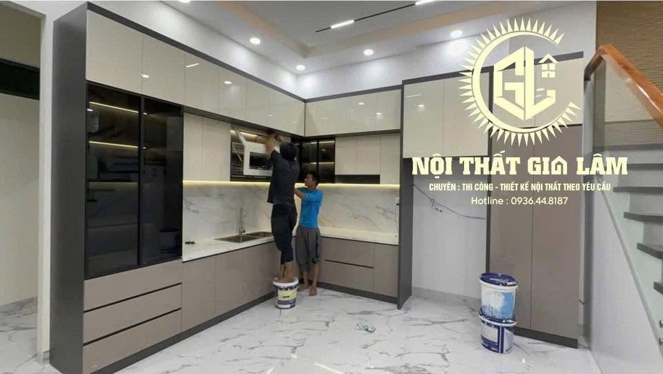 nhà bếp trắng đẹp
