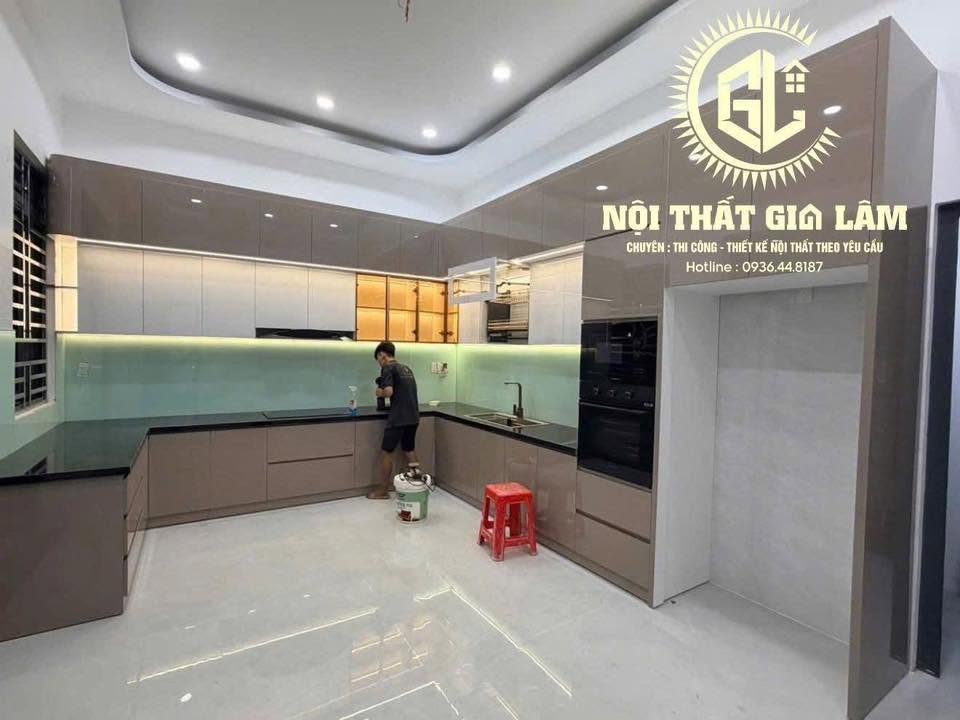 nhà bếp trắng